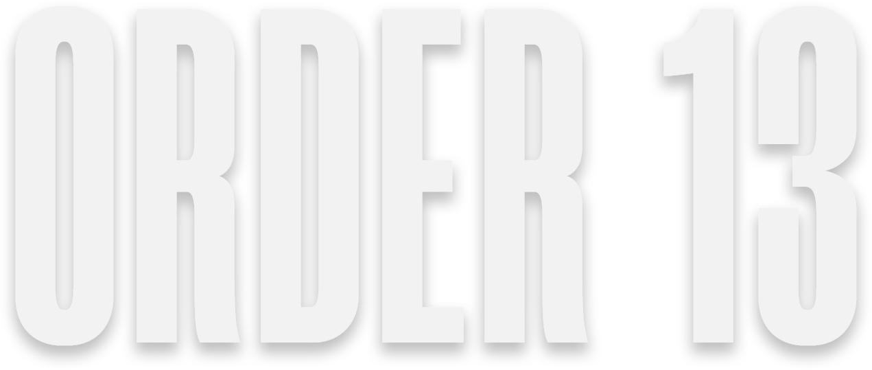 ORDER 13 logo